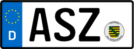 Kfz-Kennzeichen ASZ (Bundesland Sachsen)