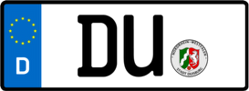 Kfz-Kennzeichen DU (Bundesland Nordrhein-Westfalen)