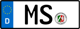 Kfz-Kennzeichen MS (Bundesland Nordrhein-Westfalen)