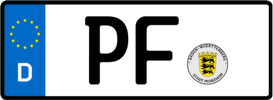 Kfz-Kennzeichen PF (Bundesland Baden-Württemberg)