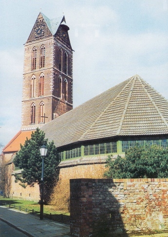 Bild Neue Kirche Wismar: Rechte Maustaste | Grafik anzeigen zeigt Grafik in abgespeicherter Originalgre!