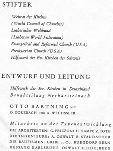Titelblatt einer Broschüre zu den Notkirchen Typ A und B