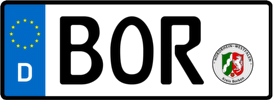 Kfz-Kennzeichen BOR (Bundesland Nordrhein-Westfalen)