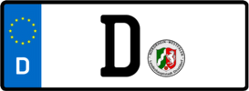 Kfz-Kennzeichen D (Bundesland Nordrhein-Westfalen) Kfz-Kennzeichen D (Bundesland Nordrhein-Westfalen)