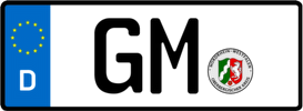 Kfz-Kennzeichen GM (Bundesland Nordrhein-Westfalen)