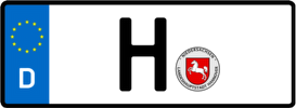 Kfz-Kennzeichen H (Bundesland Niedersachsen) Kfz-Kennzeichen H (Bundesland Niedersachsen)