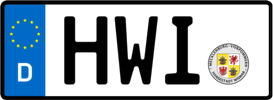 Kfz-Kennzeichen HWI (Bundesland Mecklenburg-Vorpommern) Kfz-Kennzeichen HWI (Bundesland Mecklenburg-Vorpommern)