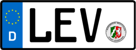 Kfz-Kennzeichen LEV (Bundesland Nordrhein-Westfalen) Kfz-Kennzeichen LEV (Bundesland Nordrhein-Westfalen)