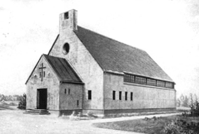 Johann-Sebastian-Bach-Kirche in Forst (Bild: OBAK-Archiv [Historische Postkarte])