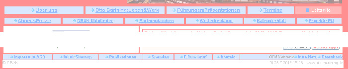 Aufbau des Menüs zur Navigation (Beispiel: Leitseite)